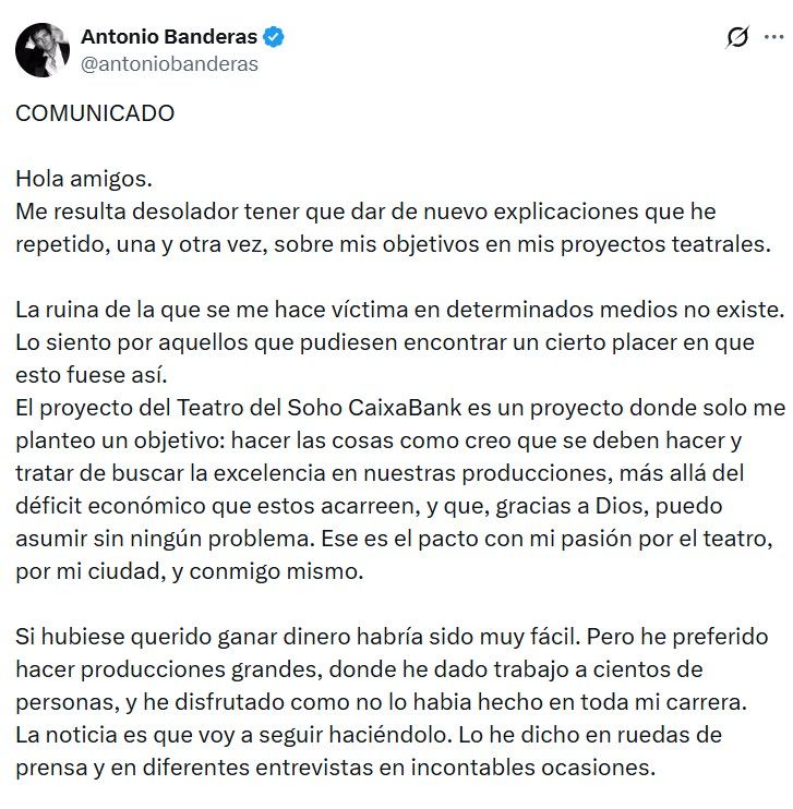 Descargo de Antonio Banderas