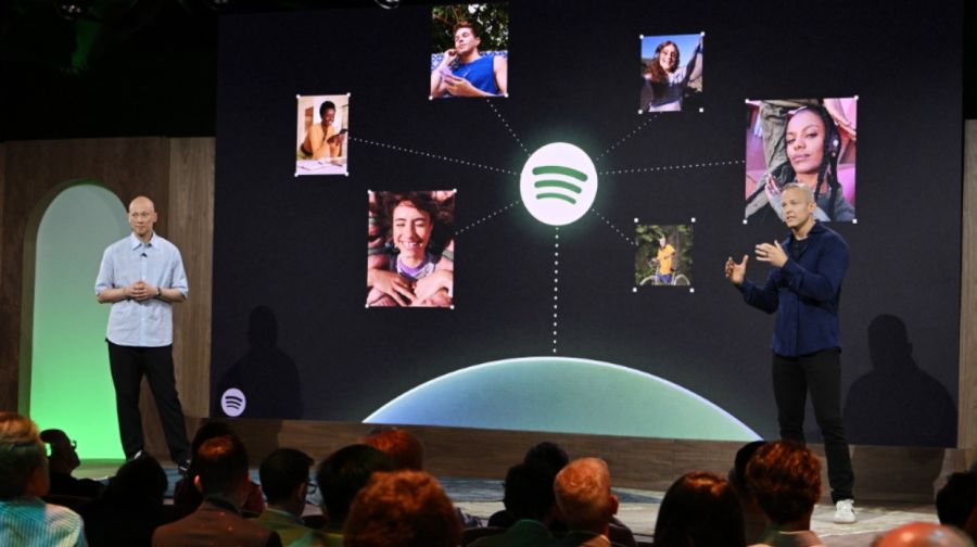 Alex Norström, codirector ejecutivo de Spotify, y Gustav Söderström, codirector ejecutivo de Spotify