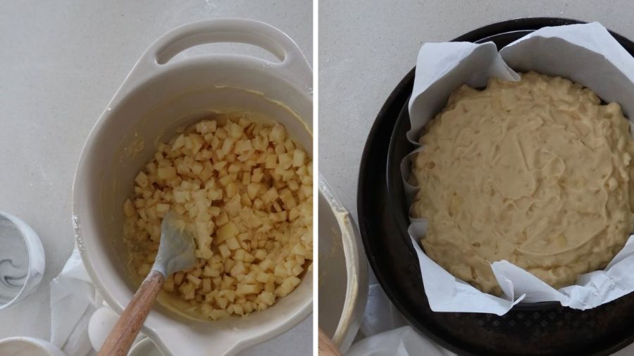 Cami Homs brindó la receta de torta de manzanas