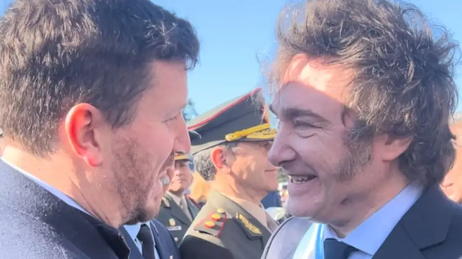 'Estoy orgulloso de ser parte de este rumbo': la foto de Federico Angelini con Javier Milei