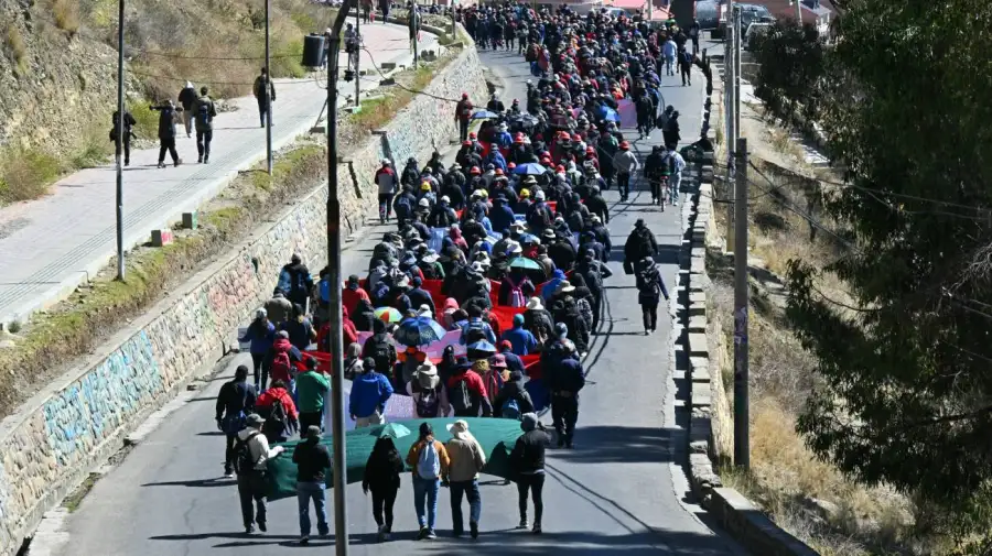 Manifestaciones en Bolivia 21052026