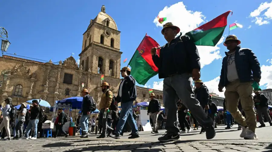Manifestaciones en Bolivia 21052026