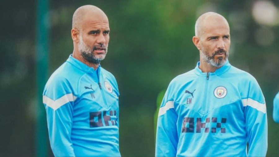 Enzo Maresca y Pep Guardiola