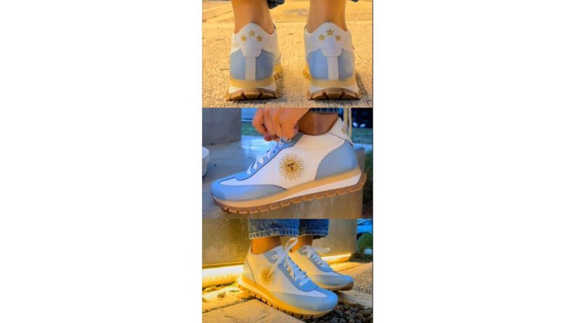 Las zapatillas mundialistas que fabrica una pyme de Córdoba