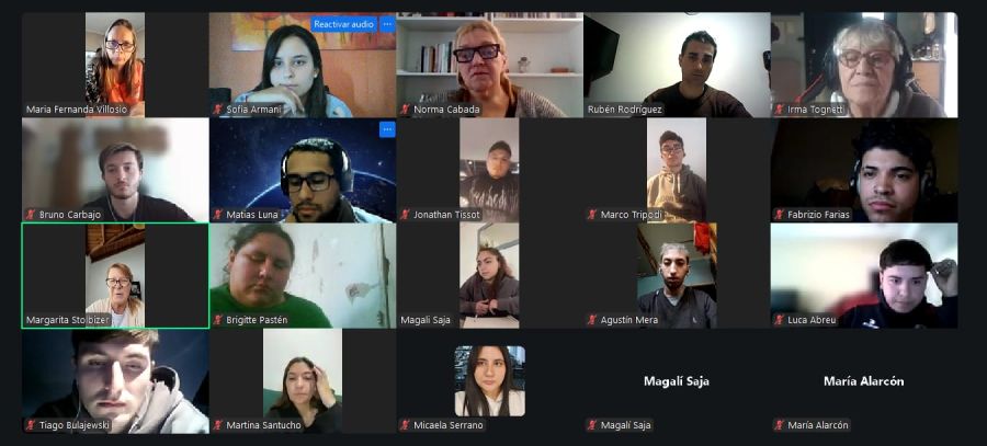 margarita stolbizer, zoom con alumnos de USBA