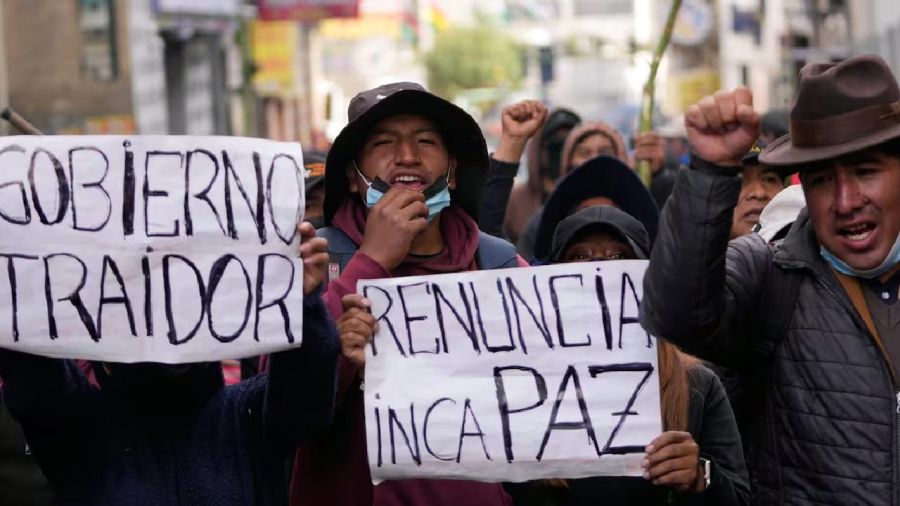 Protestas en Bolivia