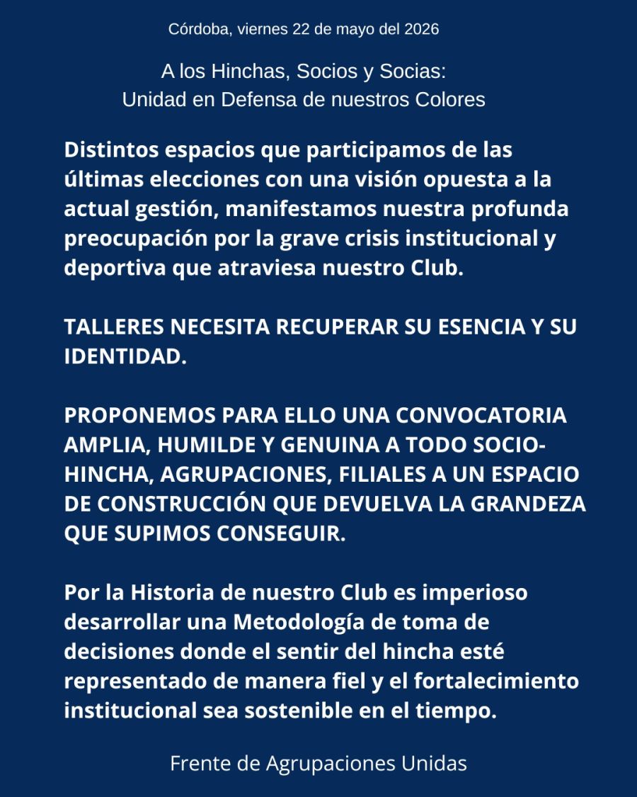 Talleres comunicado