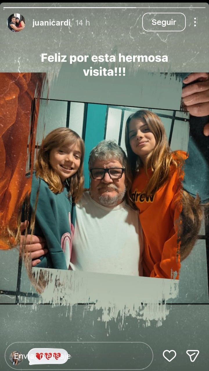 Juan Icardi y sus nietas