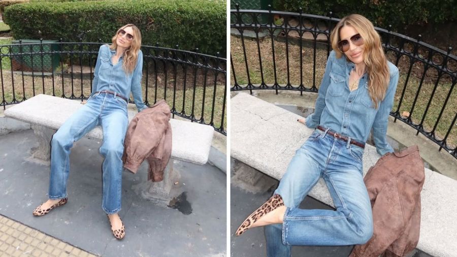 Look total denim de María Vázquez