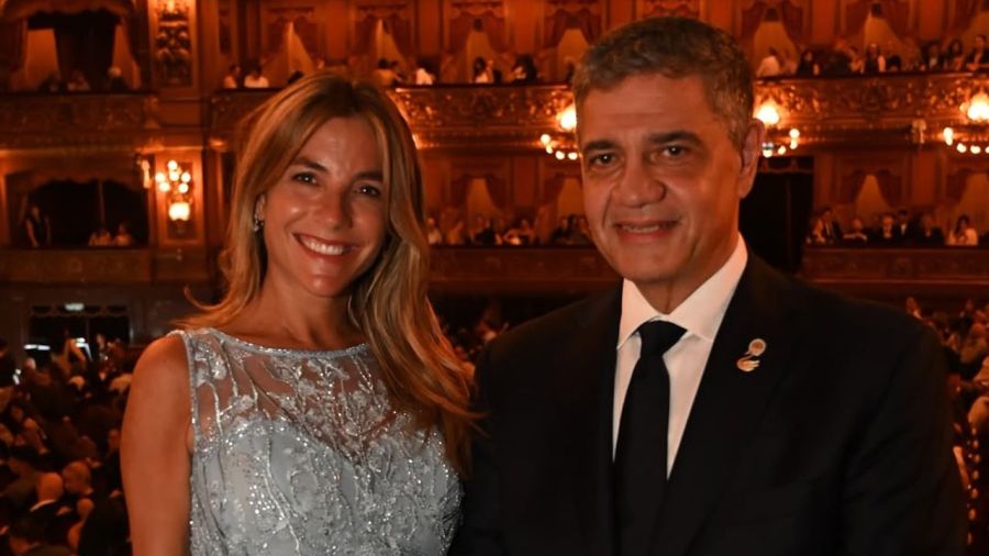 María Belén Ludueña y Jorge Macri en el Tedeum del 25 de mayo