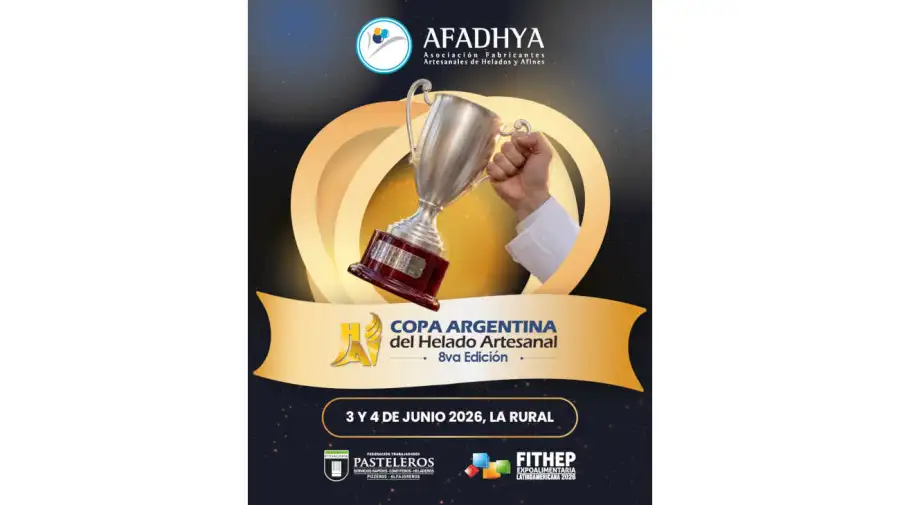 AFADHYA presenta la 8°va edición de la Copa Argentina del Helado Artesanal 26052026