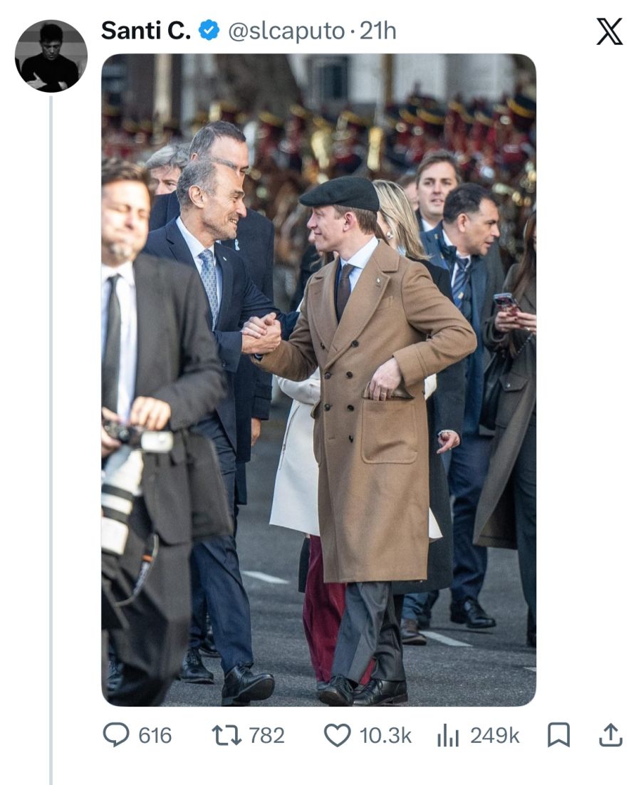 Eduardo Lule Menem y Santiago Caputo