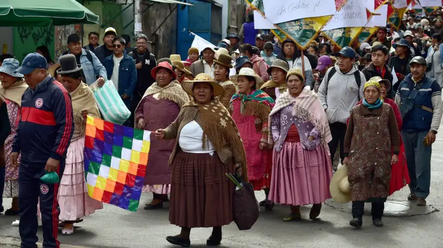 Manifestaciones en Bolivia 26052026