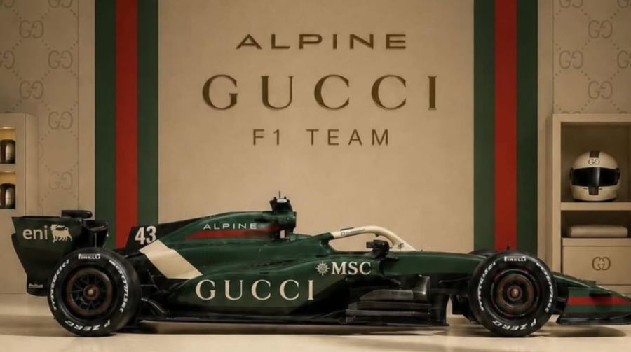 Auto del Gucci Racing Alpine Formula One Team