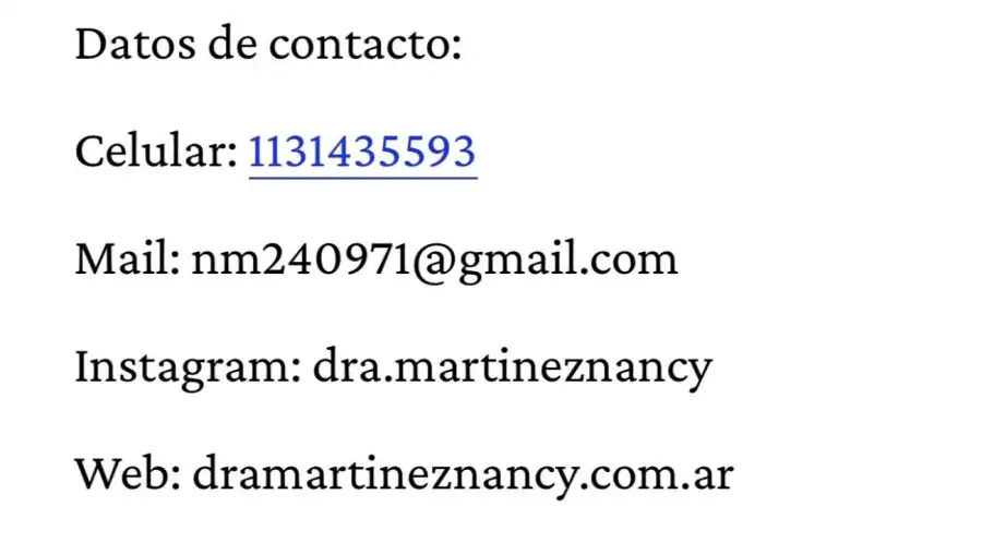 Dra. Nancy Martínez: “Los 1.000 días de oro”