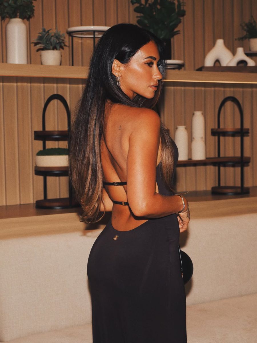 El vestido elegante de Antonela Roccuzzo