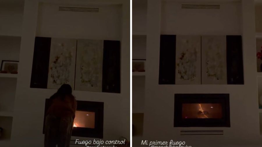 Estufa a leña de Zaira Nara
