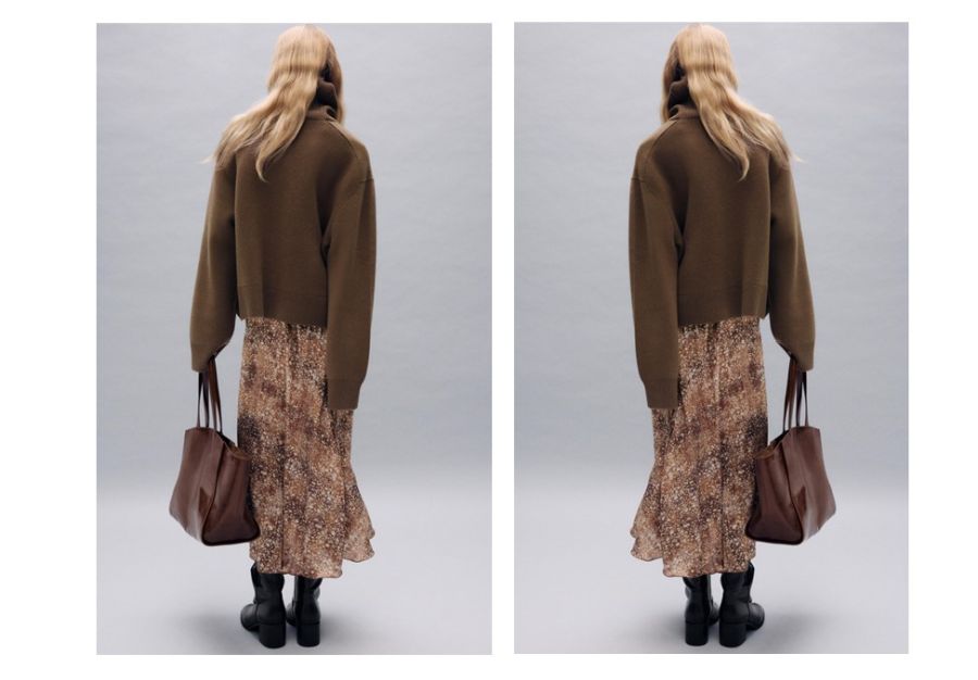 sweater y falda Zara