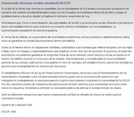 El escrito del Carlos Pellegrini