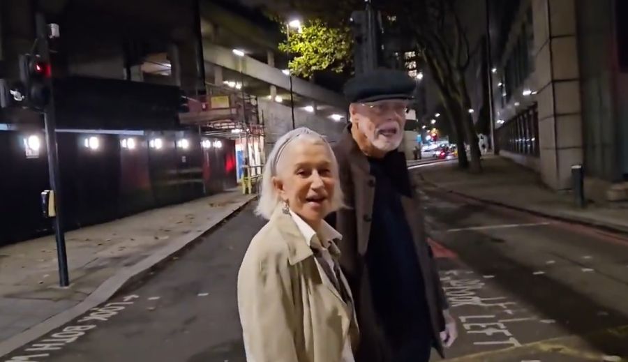 Hellen Mirren y su esposo Taylor Hackford