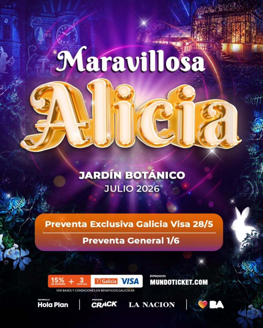 Maravillosa Alicia llega al Jardín Botánico