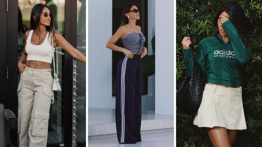 El estilo sporty chic de Antonela Roccuzzo y Caro Calvagni / Créditos: Instagram y Calvagni
