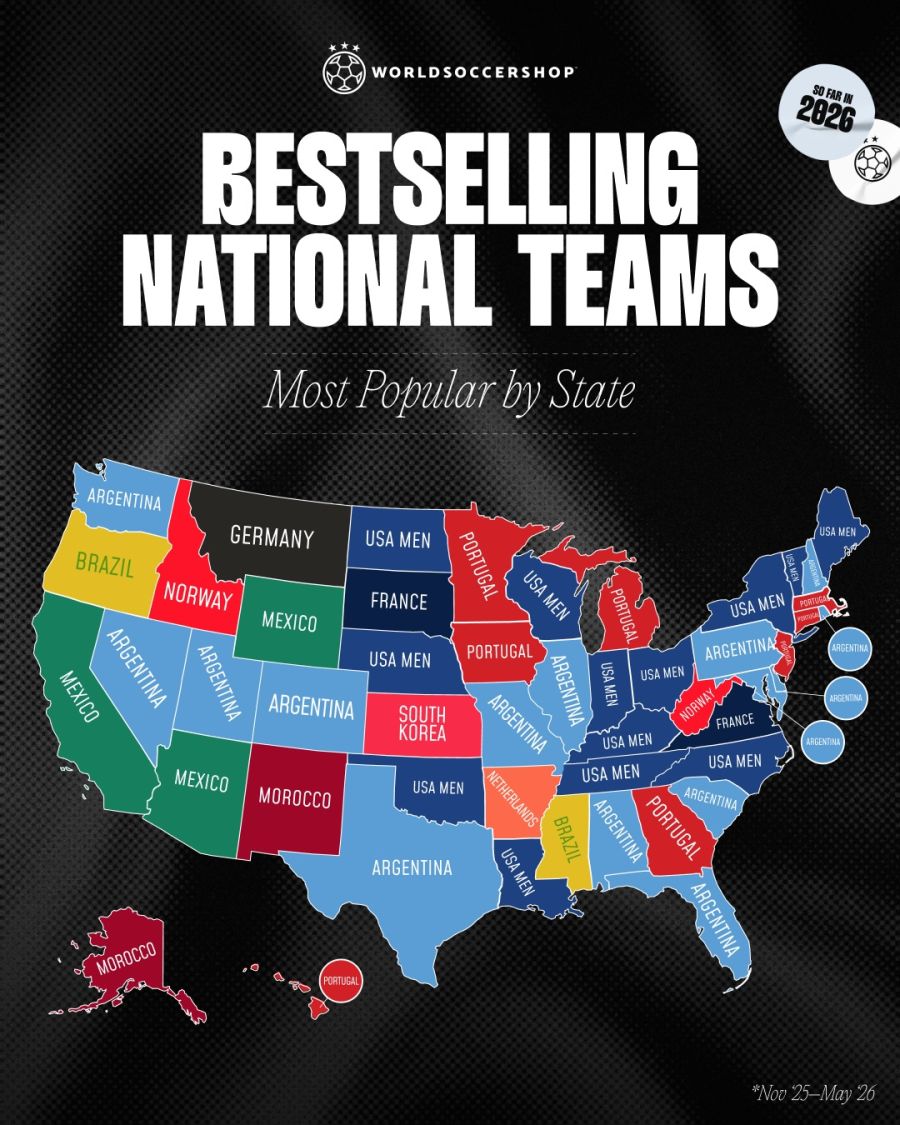 Informe camisetas vendidas por estado en Estados Unidos
