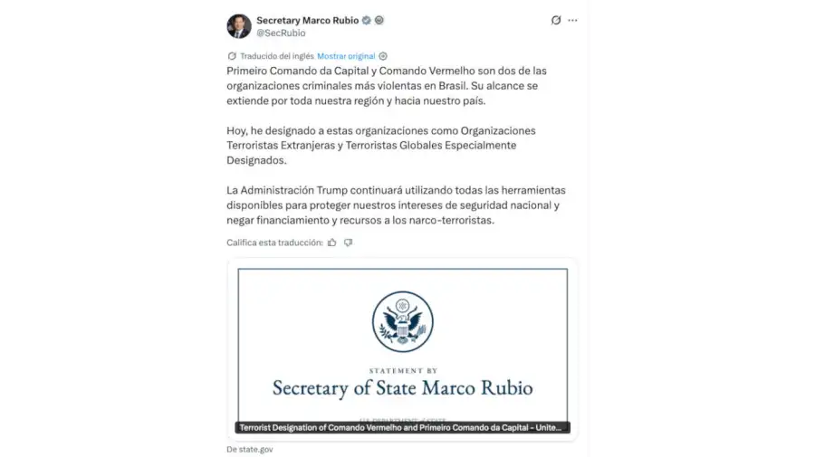 Secretary Marco Rubio X 28052026