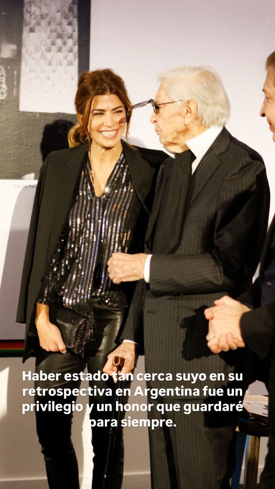 Juliana Awada y Julio Le Parc