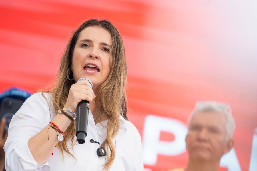 Colombian Presidential Candidate Paloma Valencia Holds Campaign Events
