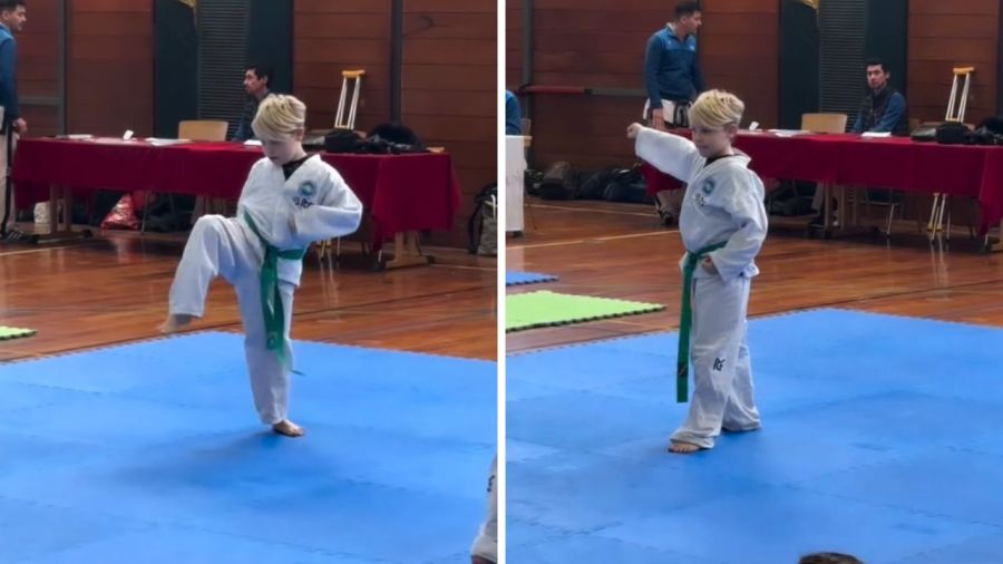 Mirko en taekondo