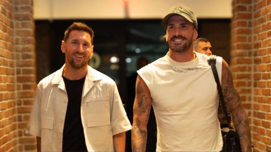 Lionel Messi y Rodrigo de Paul