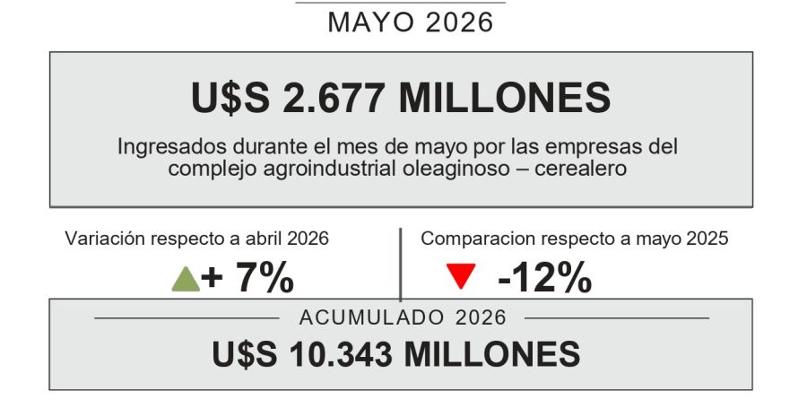 Liquidación de divisas del campo, en mayo 2026.