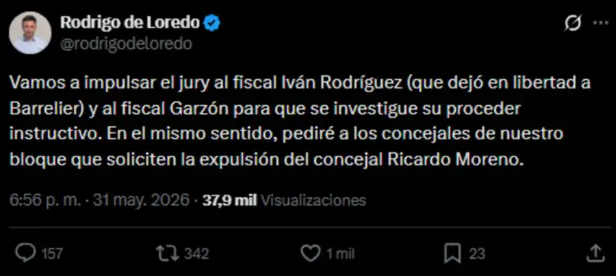 Mensajes de De Loredo y Juez por el caso Agostina Vega 20260601