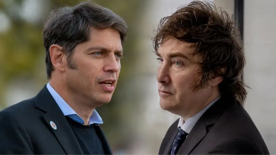 Javier Milei y Axel Kicillof