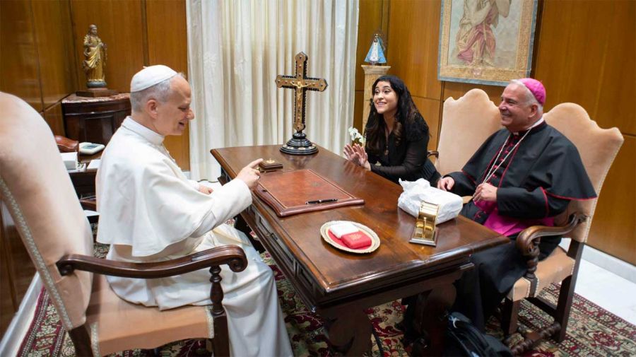Monserrat Alvarado y Papa León XIV 02062026