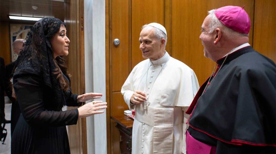 Monserrat Alvarado y Papa León XIV 02062026