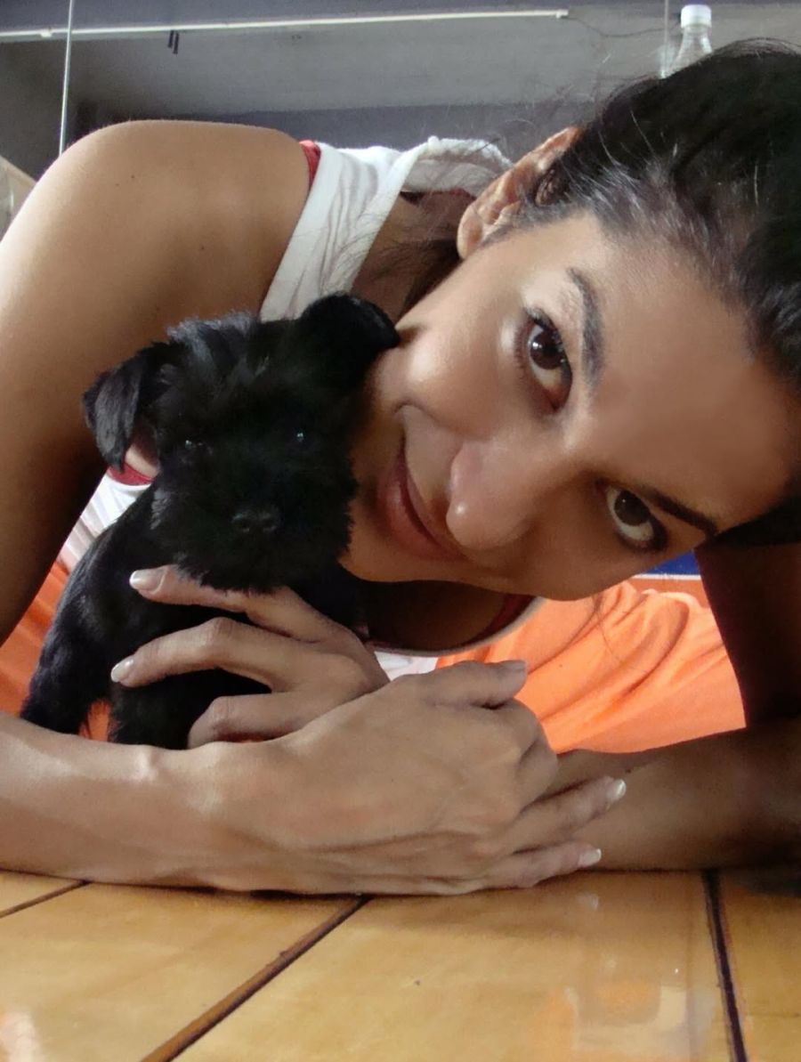 Silvina Escudero junto a Mulata