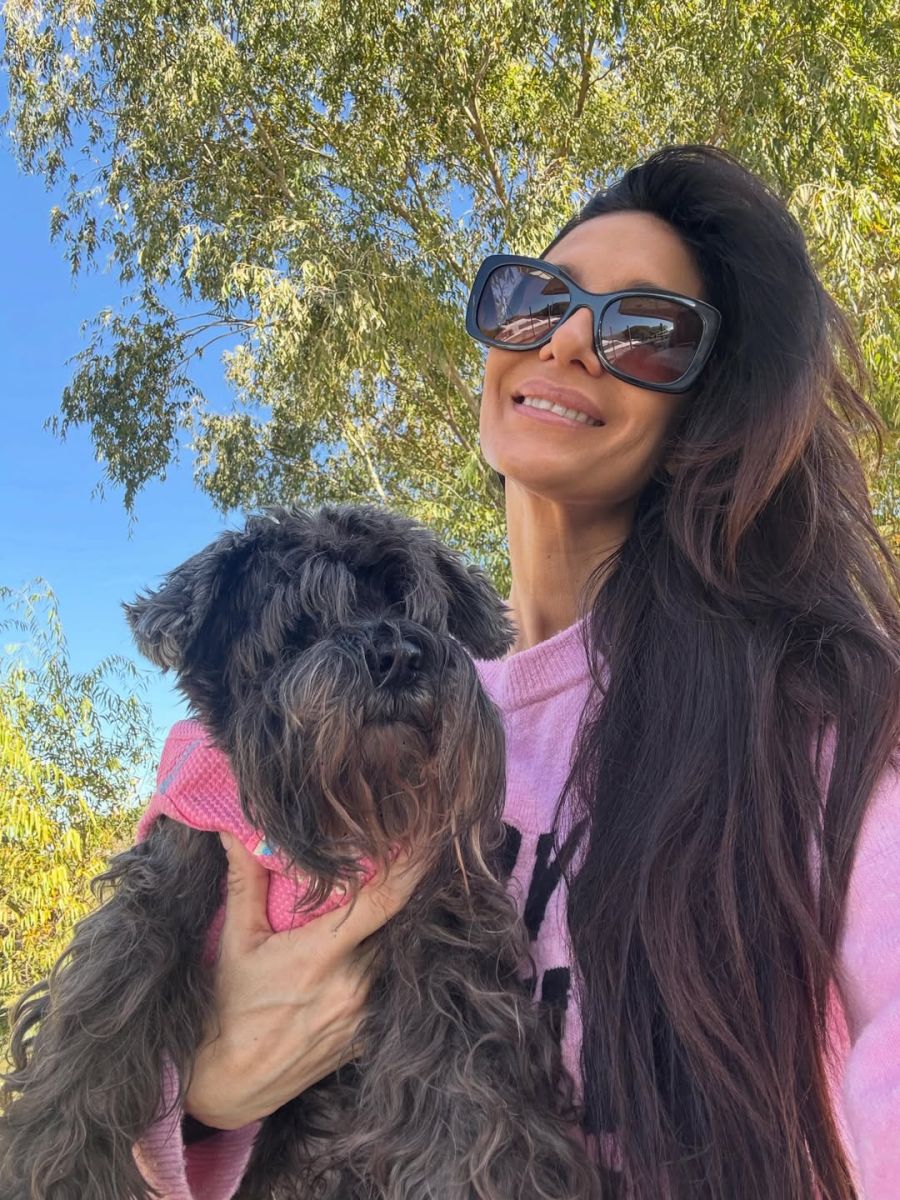 Silvina Escudero junto a Mulata