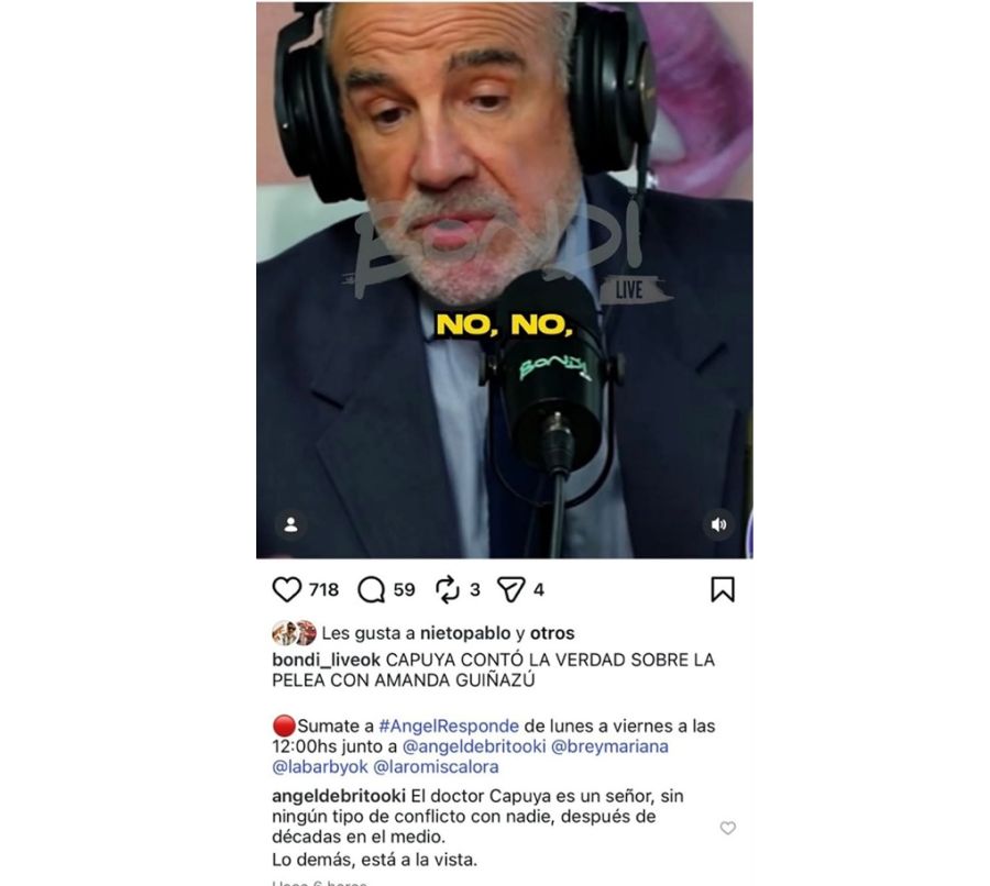 Ángel de Brito sobre la polémica entre Amalia Díaz Guiñazú y el Dr. Capuya