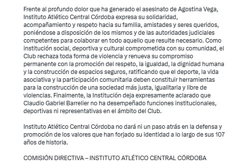 Comunicado de Instituto