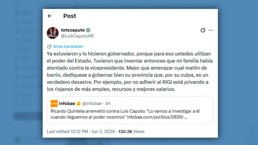Posteo Luis Caputo 03062026