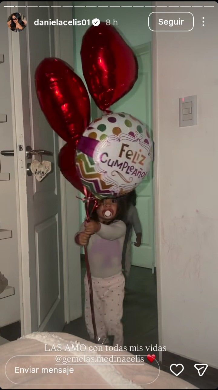 El regalo que recibió Daniela Celis