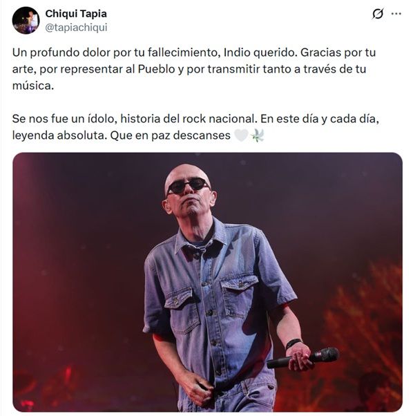 Despedida al Indio Solari