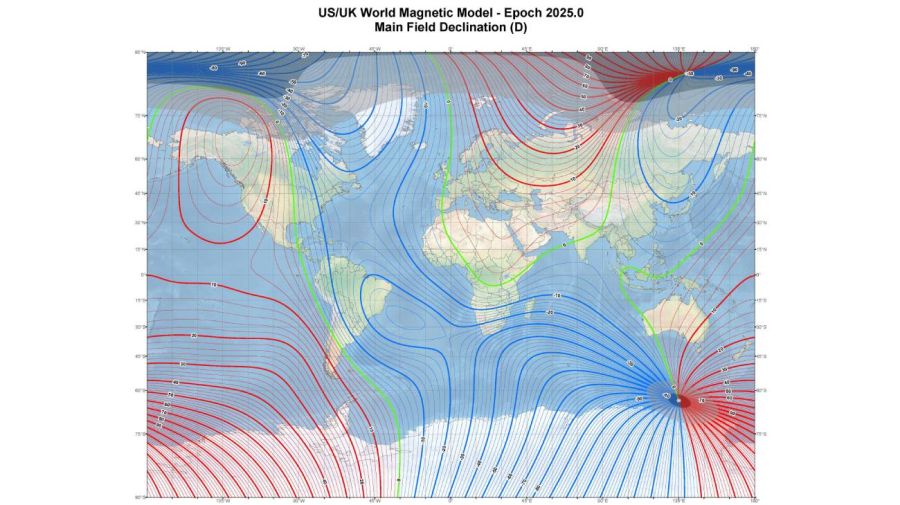 El campo magnético de la Tierra se desplazó más de 2.250 km 05062026