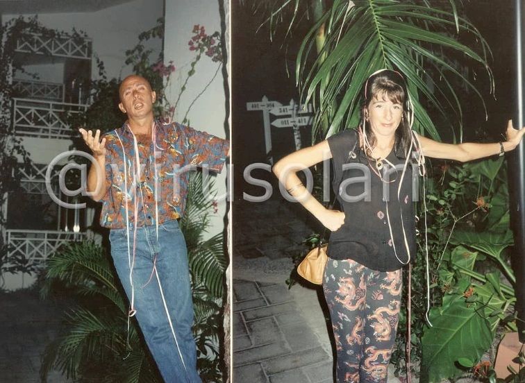 El Indio Solari con Virginia, su pareja 1
