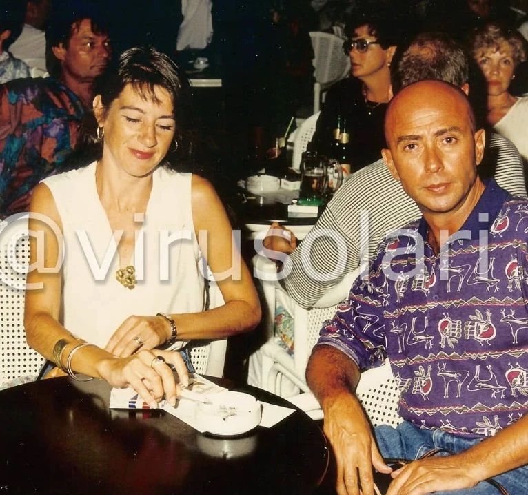 El Indio Solari con Virginia, su pareja 1