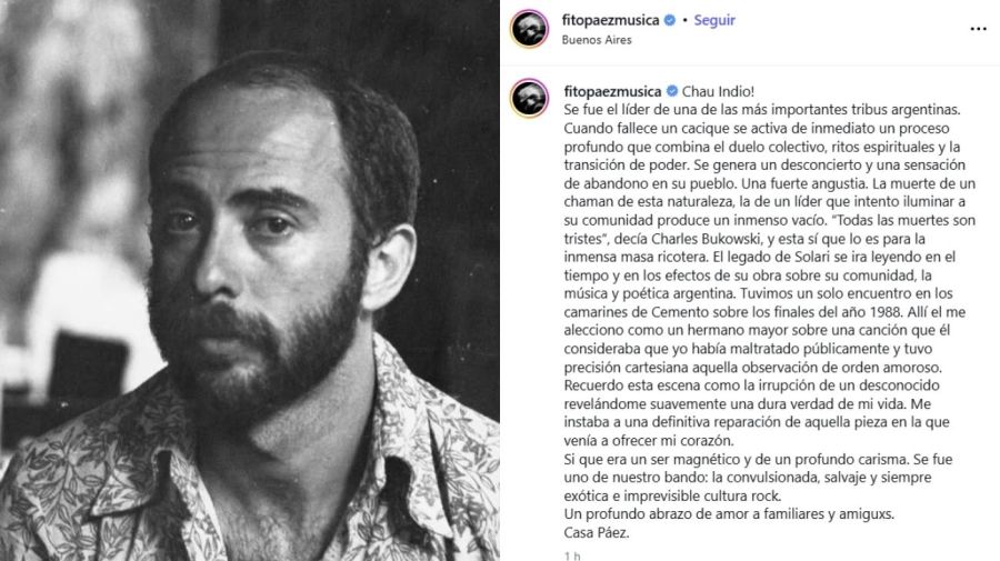 Las repercusiones de los artistas por la muerte del Indio Solari