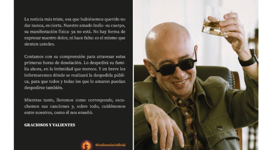 Muerte del Indio Solari
