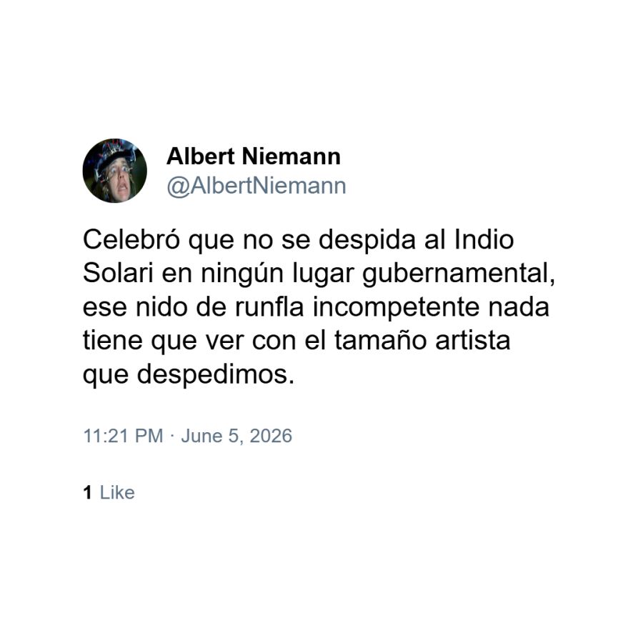 Posteos contra Milei por la muerte del Indio Solari 4